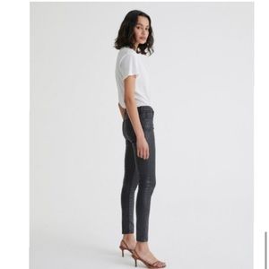 AG Adriano Goldschmied The Legging Ankle Super Skinny Ankle Leatherette Jeans